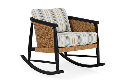 Lloyd Flanders - Galloway Lounge Rocker In Tortoiseshell Finish With Jansen Eucalyptus Fabric - 2390331112061 view 1
