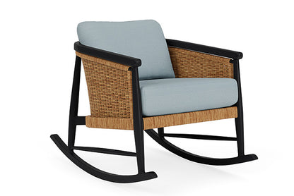Lloyd Flanders - Galloway Lounge Rocker In Tortoiseshell Finish With Kadogo Lake Fabric - 2390331112041 view 1