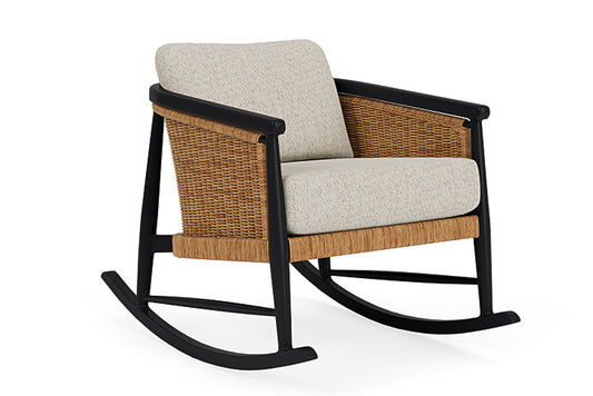 Lloyd Flanders - Galloway Lounge Rocker In Tortoiseshell Finish With Knotty Mineral Fabric - 2390331112046 view 1