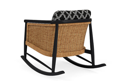 Lloyd Flanders - Galloway Lounge Rocker In Tortoiseshell Finish With Luna Onyx Fabric - 2390331112071 view 2