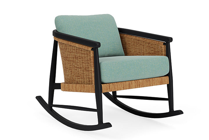 Lloyd Flanders - Galloway Lounge Rocker In Tortoiseshell Finish With Pavian Pool Fabric - 2390331112045 view 1