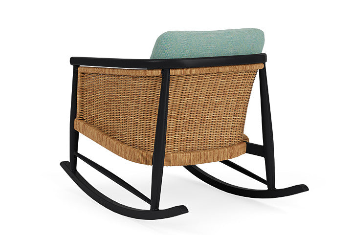 Lloyd Flanders - Galloway Lounge Rocker In Tortoiseshell Finish With Pavian Pool Fabric - 2390331112045 view 2