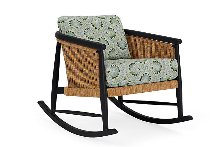 Lloyd Flanders - Galloway Lounge Rocker In Tortoiseshell Finish With Plume Spring Fabric - 2390331112085 view 1