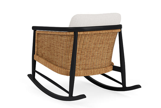 Lloyd Flanders - Galloway Lounge Rocker In Tortoiseshell Finish With Reflections Snow Fabric - 2390331112014 view 2