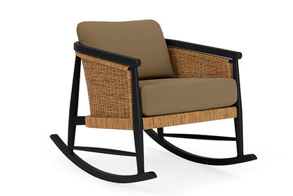 Lloyd Flanders - Galloway Lounge Rocker In Tortoiseshell Finish With Reflections Straw Fabric - 2390331112053 view 1