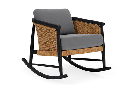 Lloyd Flanders - Galloway Lounge Rocker In Tortoiseshell Finish With Remy Graphite Fabric - 2390331112003 view 1