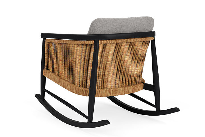 Lloyd Flanders - Galloway Lounge Rocker In Tortoiseshell Finish With Remy Shadow Fabric - 2390331112004 view 2