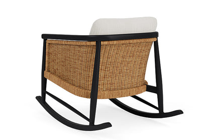 Lloyd Flanders - Galloway Lounge Rocker In Tortoiseshell Finish With Rollo Linen Fabric - 2390331112020 view 2