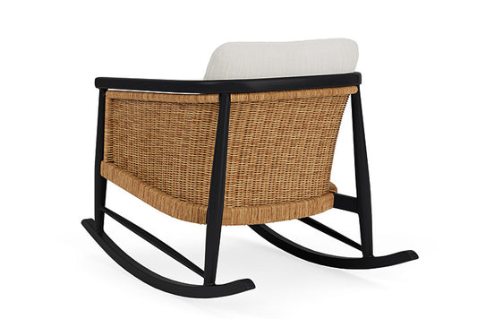 Lloyd Flanders - Galloway Lounge Rocker In Tortoiseshell Finish With Rollo Linen Fabric - 2390331112020 view 2