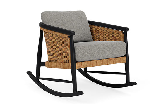 Lloyd Flanders - Galloway Lounge Rocker In Tortoiseshell Finish With Rumba Nickel Fabric - 2390331112011 view 1