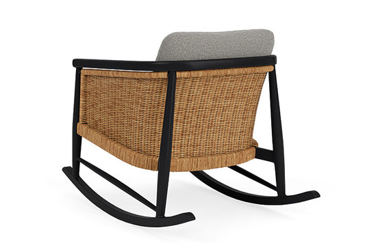 Lloyd Flanders - Galloway Lounge Rocker In Tortoiseshell Finish With Rumba Nickel Fabric - 2390331112011 view 2