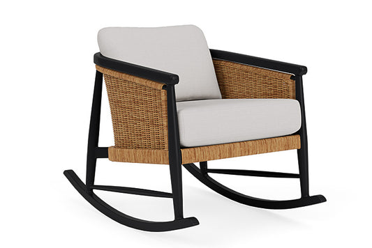 Lloyd Flanders - Galloway Lounge Rocker In Tortoiseshell Finish With Sailcloth Seagull Fabric - 239033111W61 view 1