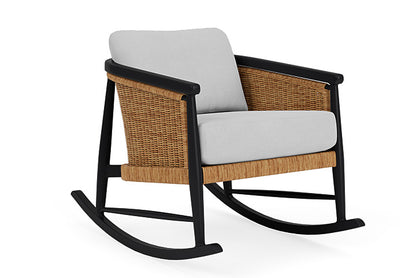 Lloyd Flanders - Galloway Lounge Rocker In Tortoiseshell Finish With Sandberg Dove Fabric - 2390331112022 view 1