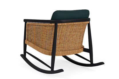 Lloyd Flanders - Galloway Lounge Rocker In Tortoiseshell Finish With Sandberg Lagoon Fabric - 2390331112039 view 2