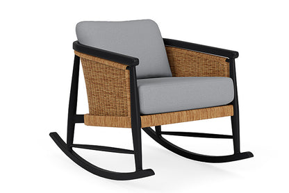 Lloyd Flanders - Galloway Lounge Rocker In Tortoiseshell Finish With Sandberg Pewter Fabric - 2390331112029 view 1
