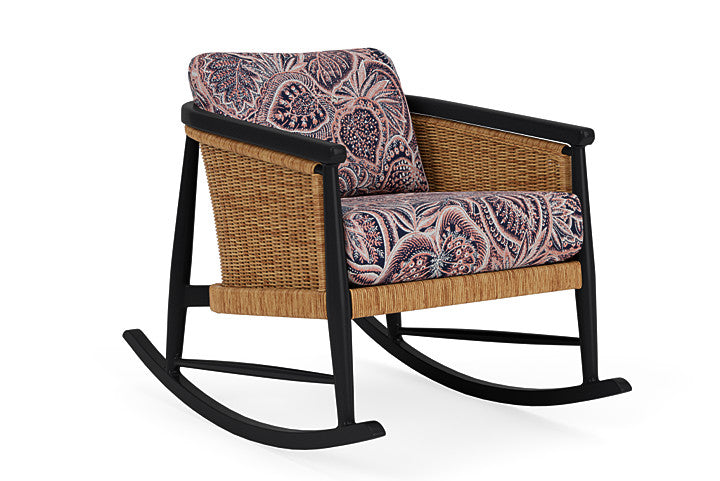 Lloyd Flanders - Galloway Lounge Rocker In Tortoiseshell Finish With Sensiblity Splendor Fabric - 2390331112082 view 1