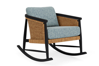 Lloyd Flanders - Galloway Lounge Rocker In Tortoiseshell Finish With Serene Ocean Fabric - 2390331112032 view 1