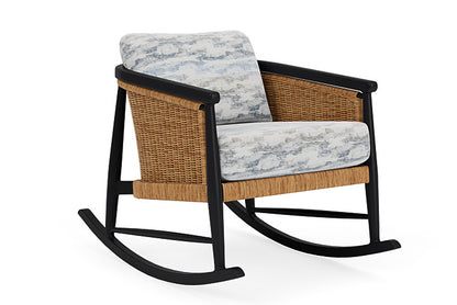Lloyd Flanders - Galloway Lounge Rocker In Tortoiseshell Finish With Stratosphere Cloud Fabric - 2390331111966 view 1