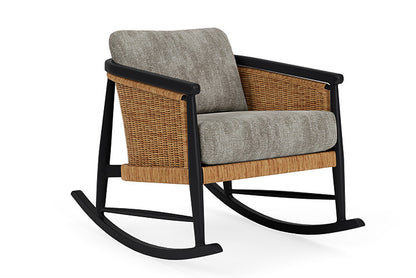 Lloyd Flanders - Galloway Lounge Rocker In Tortoiseshell Finish With Surface Slate Fabric - 2390331112056 view 1