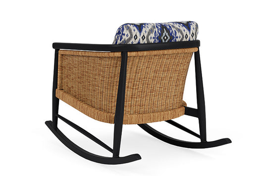 Lloyd Flanders - Galloway Lounge Rocker In Tortoiseshell Finish With Yoko Mediterranean Fabric - 239033111705 view 2
