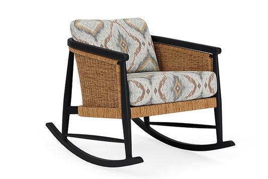 Lloyd Flanders - Galloway Lounge Rocker In Tortoiseshell Finish With Yoko Mist Fabric - 239033111727 view 1