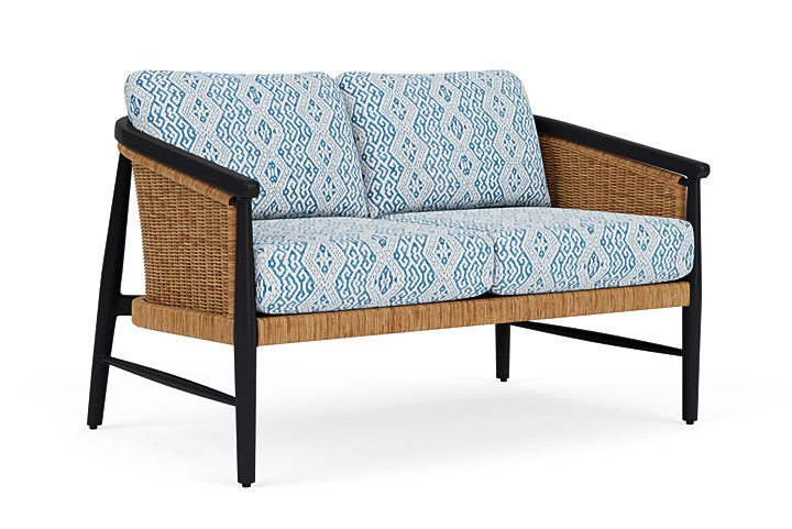 Lloyd Flanders - Galloway Loveseat In Tortoiseshell Finish With Aman Capri Fabric - 2390501111800 view 1