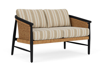 Lloyd Flanders - Galloway Loveseat In Tortoiseshell Finish With Amber Waves Fabric - 2390501112044 view 1
