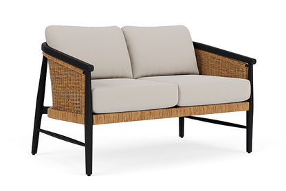 Lloyd Flanders - Galloway Loveseat In Tortoiseshell Finish With Azulu Twine Fabric - 2390501112034 view 1