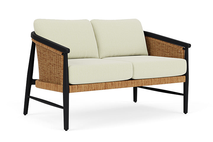 Lloyd Flanders - Galloway Loveseat In Tortoiseshell Finish With Bamboo Bay Meadow Fabric - 2390501112060 view 1