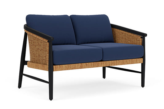 Lloyd Flanders - Galloway Loveseat In Tortoiseshell Finish With Beach Navy Fabric - 2390501112013 view 1
