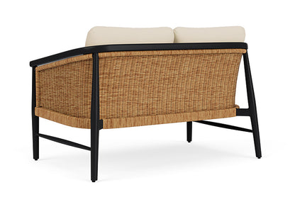 Lloyd Flanders - Galloway Loveseat In Tortoiseshell Finish With Callen Pearl Fabric - 2390501112021 view 2
