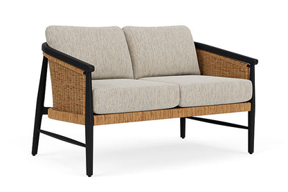 Lloyd Flanders - Galloway Loveseat In Tortoiseshell Finish With Charlotte Sparrow Fabric - 239050111183 view 1