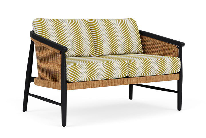 Lloyd Flanders - Galloway Loveseat In Tortoiseshell Finish With Clock Out Dew Fabric - 2390501112083 view 1