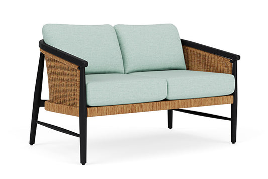 Lloyd Flanders - Galloway Loveseat In Tortoiseshell Finish With Demo Mist Fabric - 239050111066 view 1