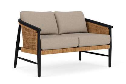 Lloyd Flanders - Galloway Loveseat In Tortoiseshell Finish With Demo Oatmeal Fabric - 239050111080 view 1
