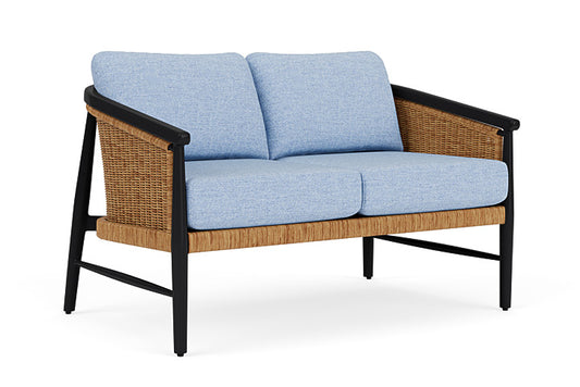 Lloyd Flanders - Galloway Loveseat In Tortoiseshell Finish With Demo Skyway Fabric - 239050111065 view 1