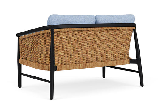 Lloyd Flanders - Galloway Loveseat In Tortoiseshell Finish With Demo Skyway Fabric - 239050111065 view 2