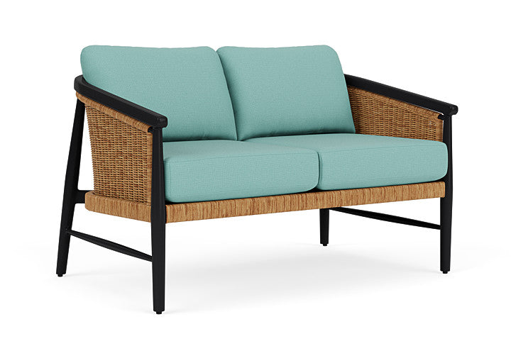 Lloyd Flanders - Galloway Loveseat In Tortoiseshell Finish With Fife Aruba Fabric - 239050111748 view 1