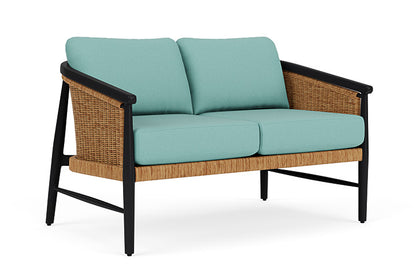 Lloyd Flanders - Galloway Loveseat In Tortoiseshell Finish With Fife Aruba Fabric - 239050111748 view 1