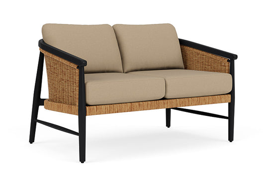 Lloyd Flanders - Galloway Loveseat In Tortoiseshell Finish With Fife Sahara Fabric - 239050111742 view 1