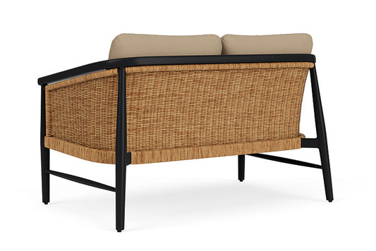 Lloyd Flanders - Galloway Loveseat In Tortoiseshell Finish With Fife Sahara Fabric - 239050111742 view 2