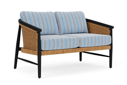 Lloyd Flanders - Galloway Loveseat In Tortoiseshell Finish With Hansen Sky Fabric - 239050111064 view 1