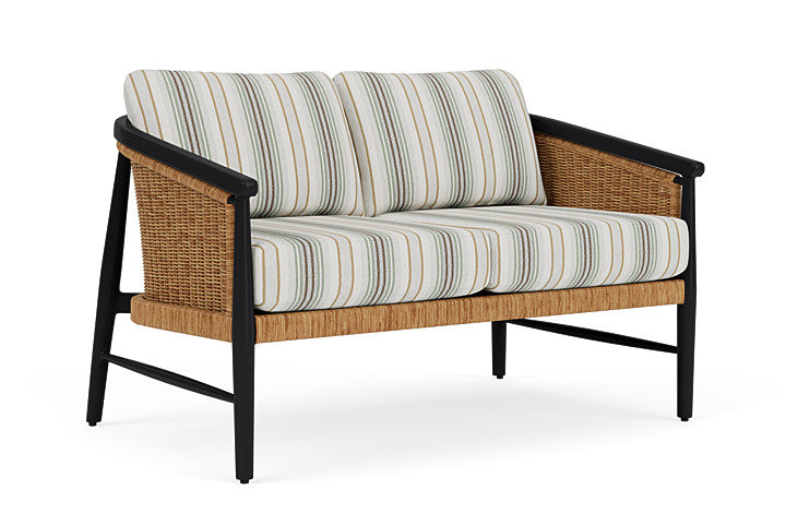 Lloyd Flanders - Galloway Loveseat In Tortoiseshell Finish With Jansen Eucalyptus Fabric - 2390501112061 view 1