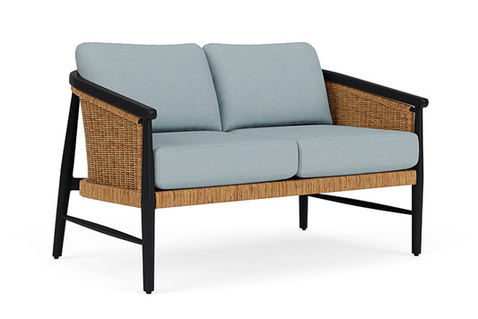 Lloyd Flanders - Galloway Loveseat In Tortoiseshell Finish With Kadogo Lake Fabric - 2390501112041 view 1