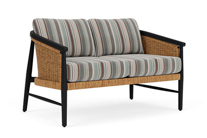 Lloyd Flanders - Galloway Loveseat In Tortoiseshell Finish With Lima Heron Fabric - 239050111067 view 1