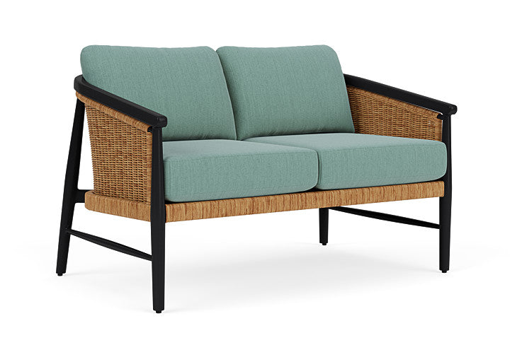 Lloyd Flanders - Galloway Loveseat In Tortoiseshell Finish With Loveboat Mint Fabric - 2390501112010 view 1