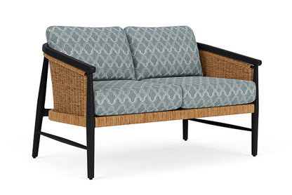 Lloyd Flanders - Galloway Loveseat In Tortoiseshell Finish With Luna Mist Fabric - 2390501112070 view 1