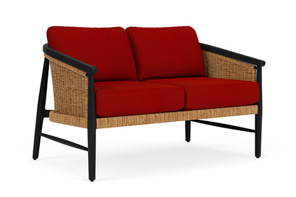 Lloyd Flanders - Galloway Loveseat In Tortoiseshell Finish With Partyline Lollipop Fabric - 2390501112054 view 1