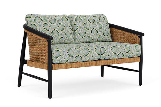 Lloyd Flanders - Galloway Loveseat In Tortoiseshell Finish With Plume Spring Fabric - 2390501112085 view 1
