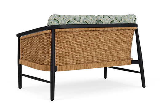 Lloyd Flanders - Galloway Loveseat In Tortoiseshell Finish With Plume Spring Fabric - 2390501112085 view 2